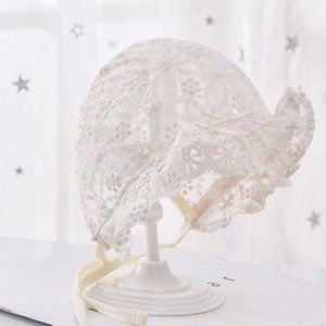 Lace Bonnet, Baptism Bonnet, Baby Wedding Bonnet, Easter Bonnet, Baby Hat